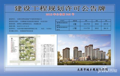 太原红星伟业房地产开发经营建设工程规划许可公告